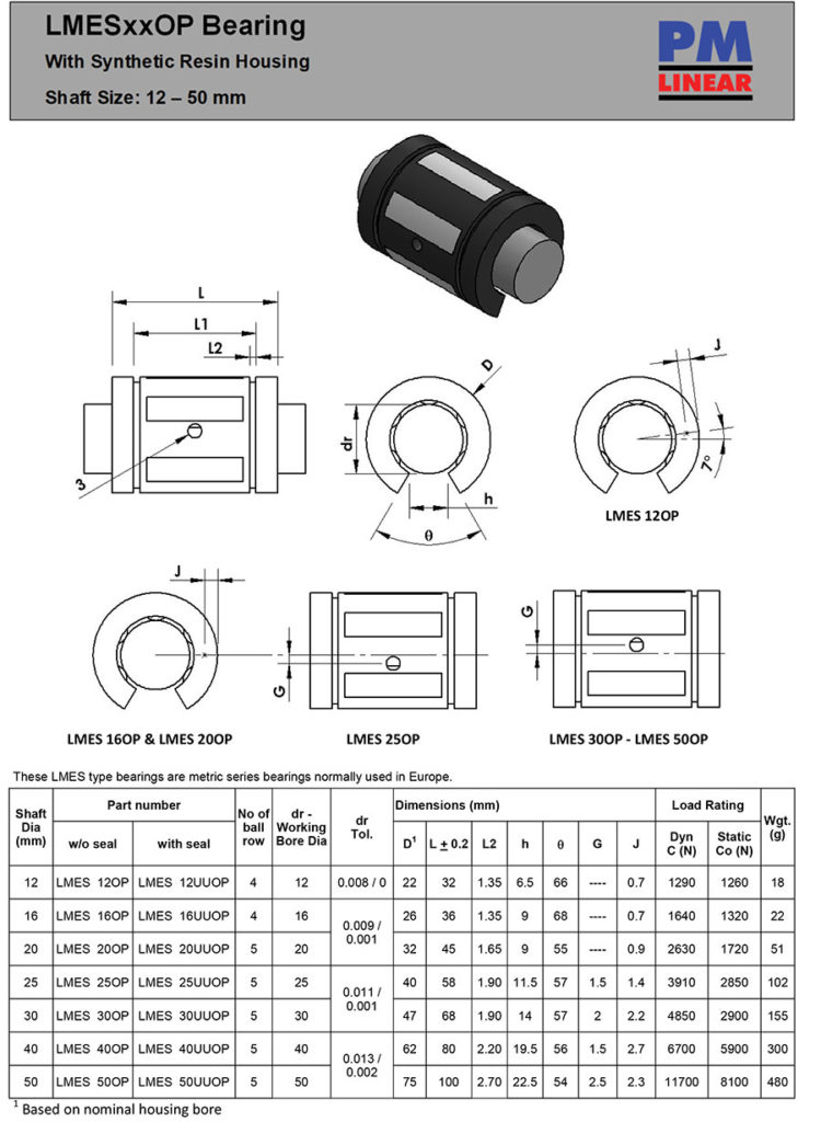 Super Linear Ball Bushing PM Linear
